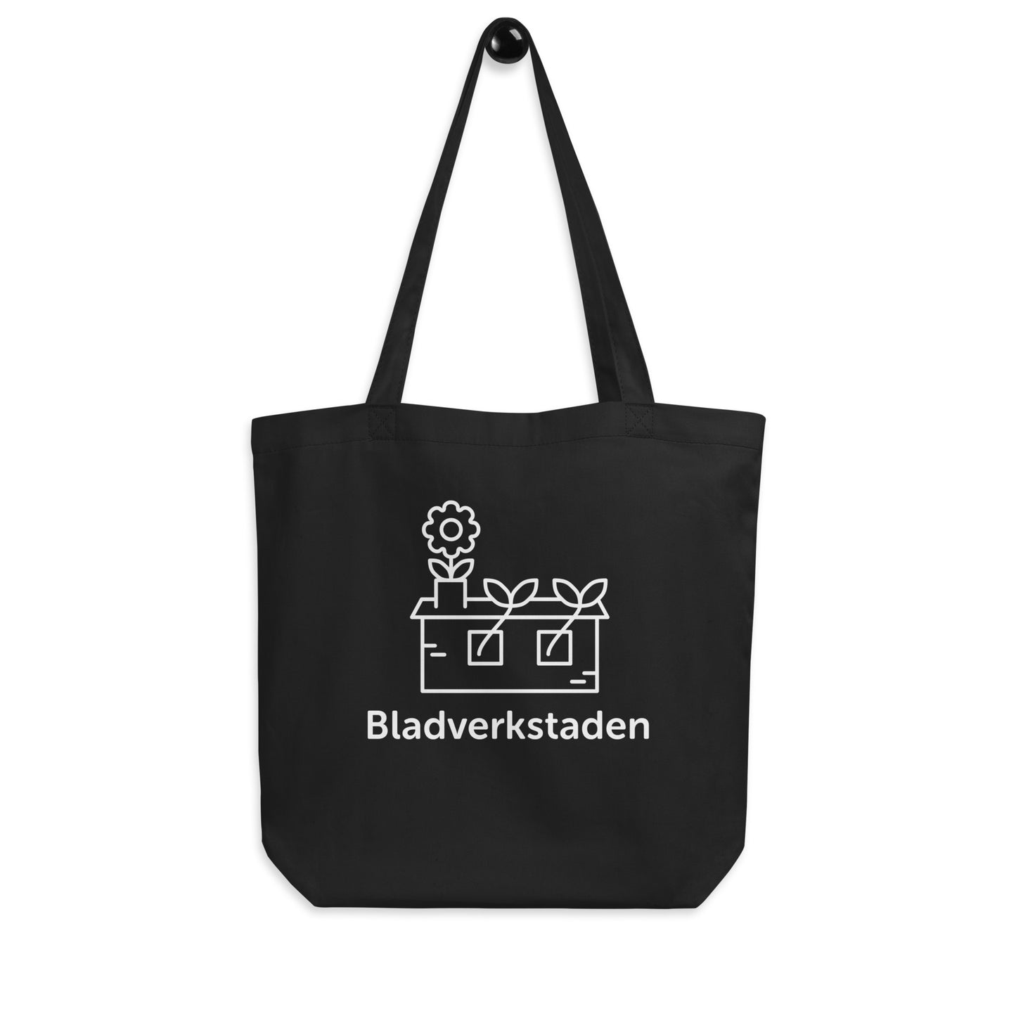 Bladverkstaden - Svart tygkasse i ekologisk bomull