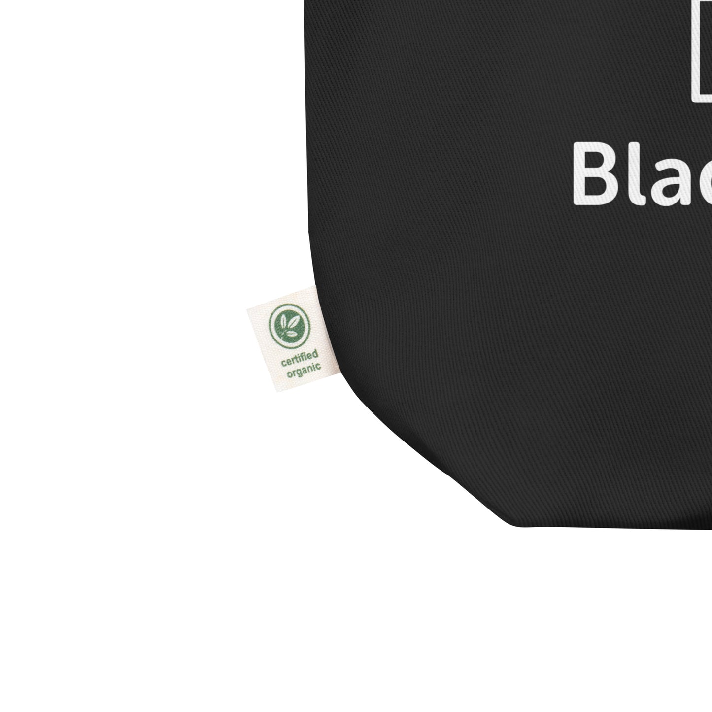 Bladverkstaden - Svart tygkasse i ekologisk bomull