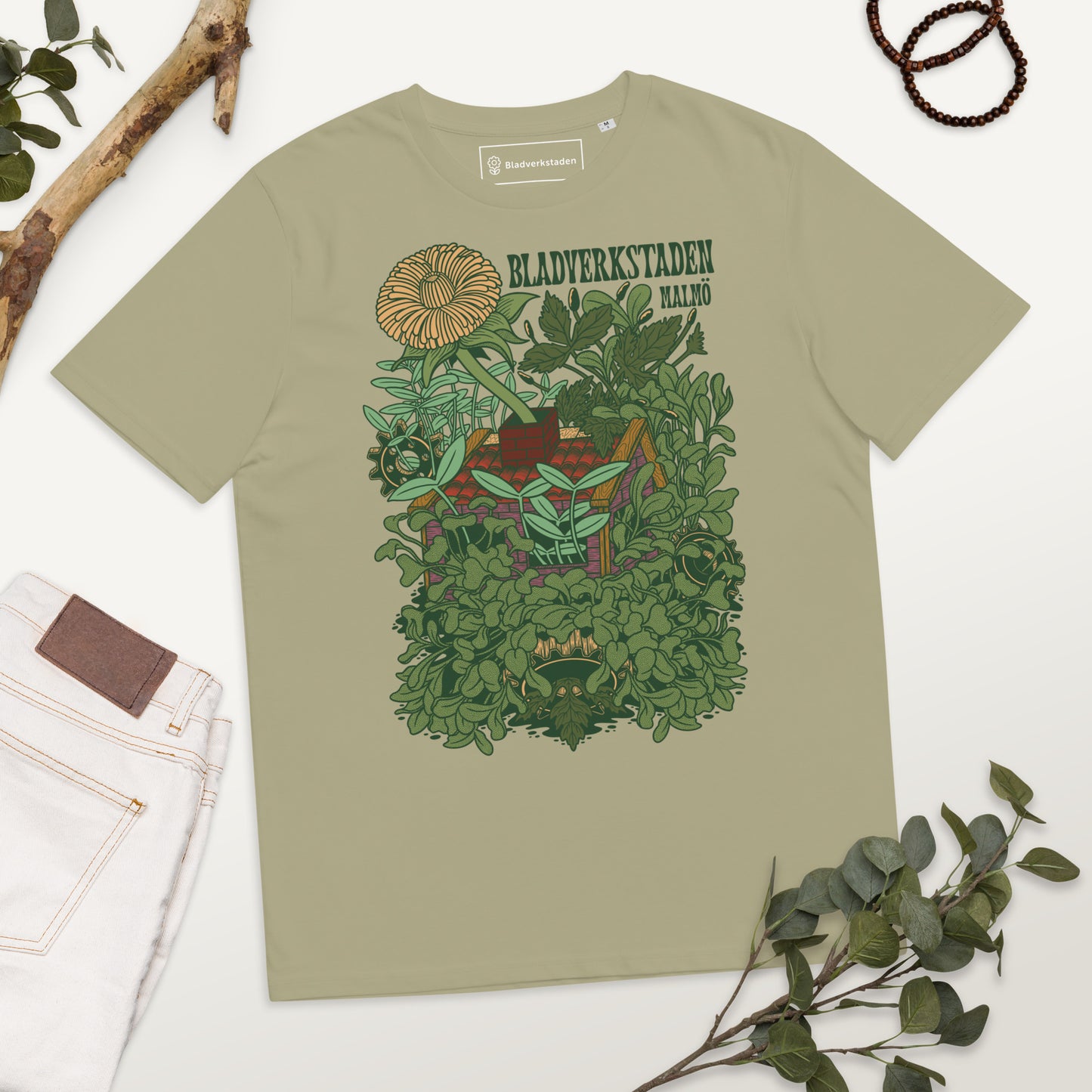 Bladverkstaden Unisex T-shirt i ekologisk bomull